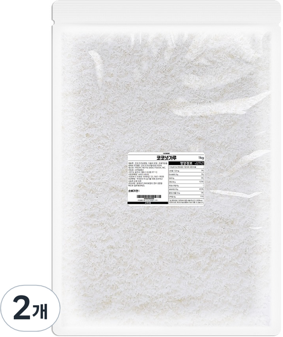 고미네 코코넛가루, 1kg, 2개