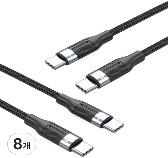 Autoban Type-C to C PD 高速充電線, 1m, 黑色, 8個