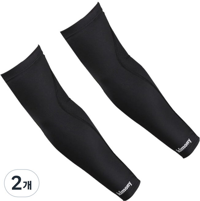 키모니 컴프레션 초슬림 암슬리브 KCW820, 블랙, 2세트