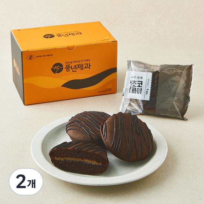 풍년제과 우리쌀 수제 얼그레이 초코파이 5개입, 500g, 2개