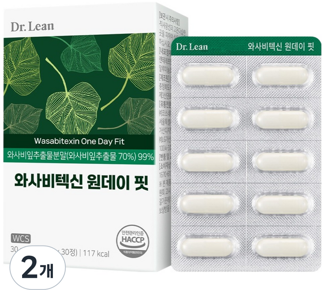 닥터린 와사비텍신 원데이 핏 30g, 30정, 2개