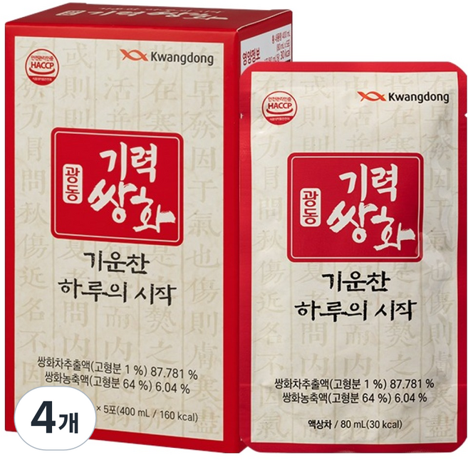 광동제약 기력쌍화, 20개, 80ml