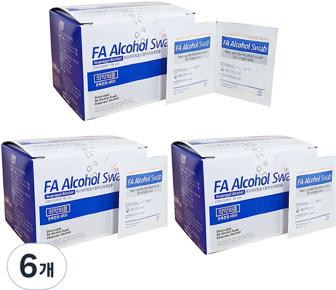 에프에이 알콜 스왑, 100개입, 6개