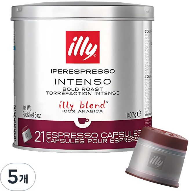 일리 다크로스트 캡슐커피, 6.7g, 21개입, 5개