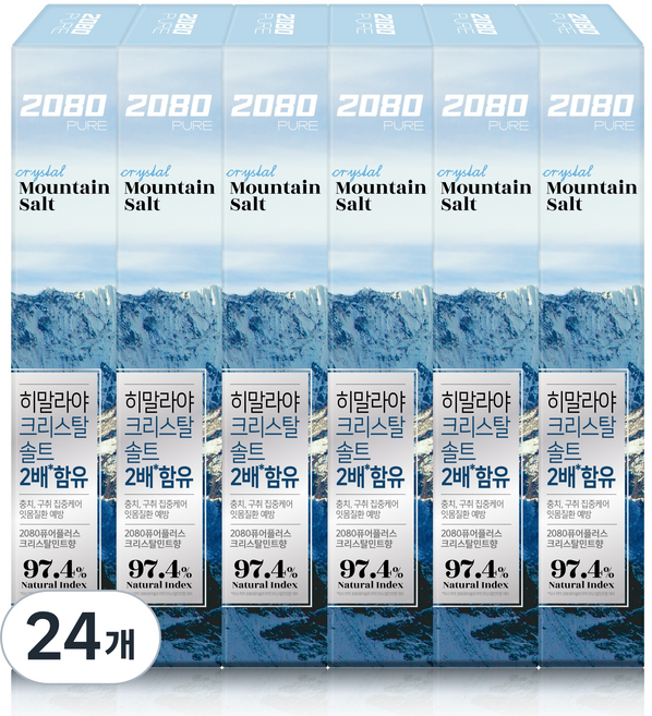 2080 水晶礦鹽 Pure Plus 牙膏, 24個, 150g
