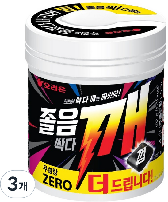 오리온 졸음싹다깨껌, 102g, 3개