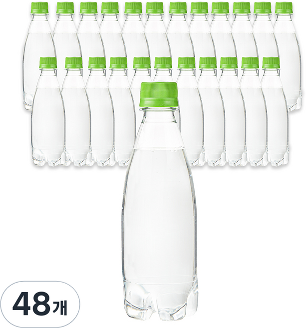 탐사 스파클링 그린애플 무라벨, 350ml, 48개