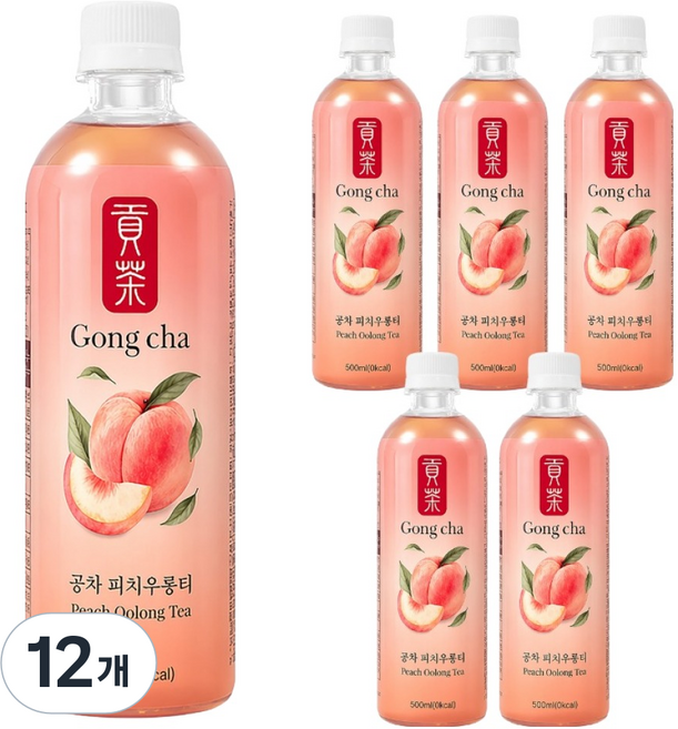 5위 - 공차 피치 우롱티, 500ml, 12개