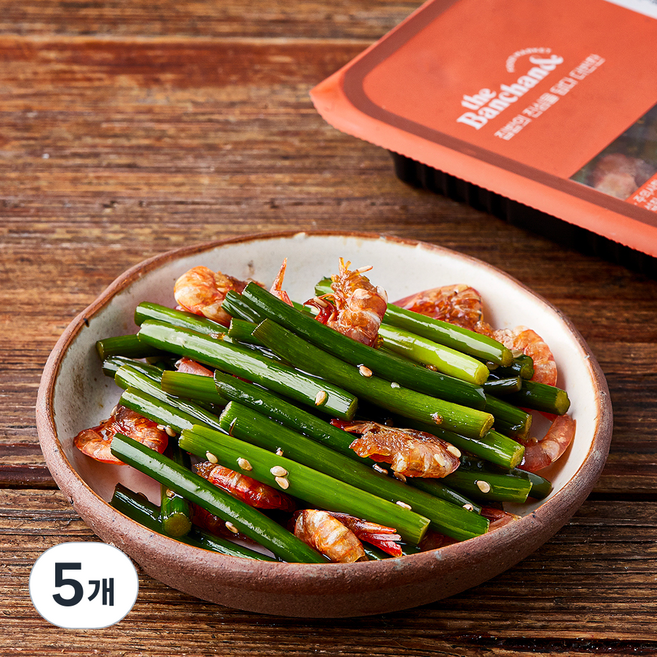 더반찬 마늘쫑 건새우 볶음 반찬, 150g, 5개