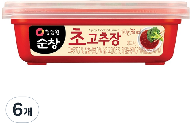청정원순창 초고추장, 6개, 170g