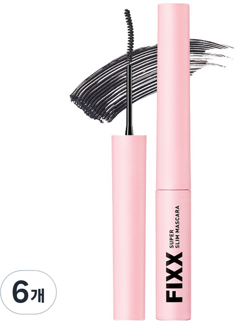 쏘내추럴 수퍼 픽스 슬림 마스카라 2.8g, 6개, 01 딥 애쉬블랙