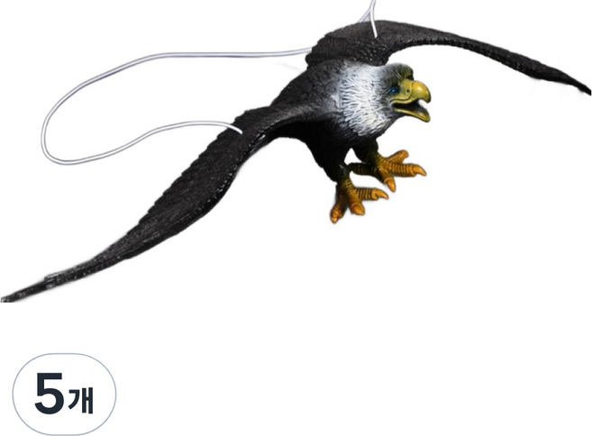 Lemongcreef 驅鴿驅鳥老鷹模型 黑色, 5個, 120g