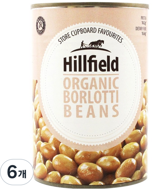 힐필드 유기농 볼로티빈 통조림, 6개, 400g