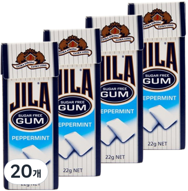 JILA 페퍼민트 껌, 22g, 20개