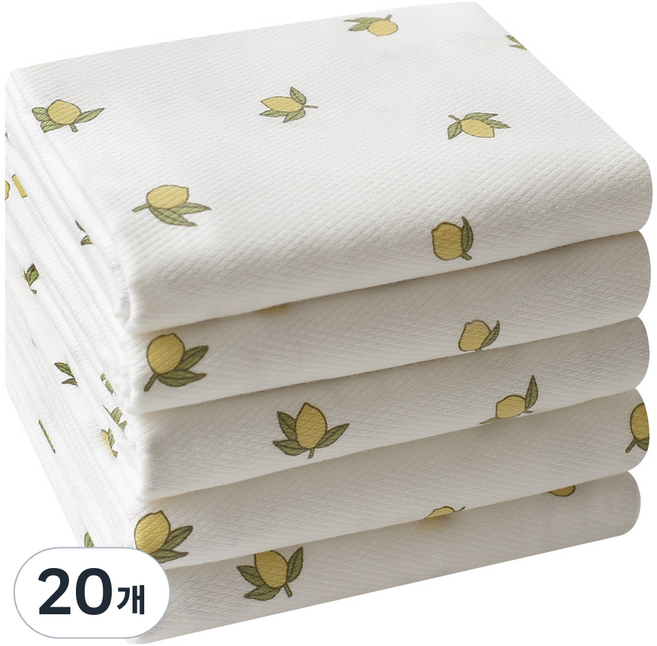 베이비앤아이 소프트 사각 천 기저귀, 모과, 20개