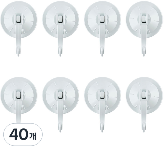앤드하우스 스파이더훅 원형, 화이트, 40개