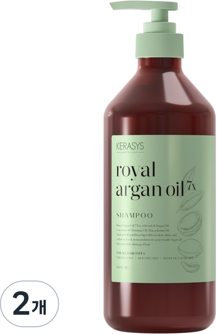 케라시스 아르간 오일 7X 샴푸, 800ml, 2개