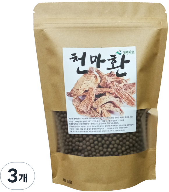 청명약초 천마환 골드, 3개, 300g