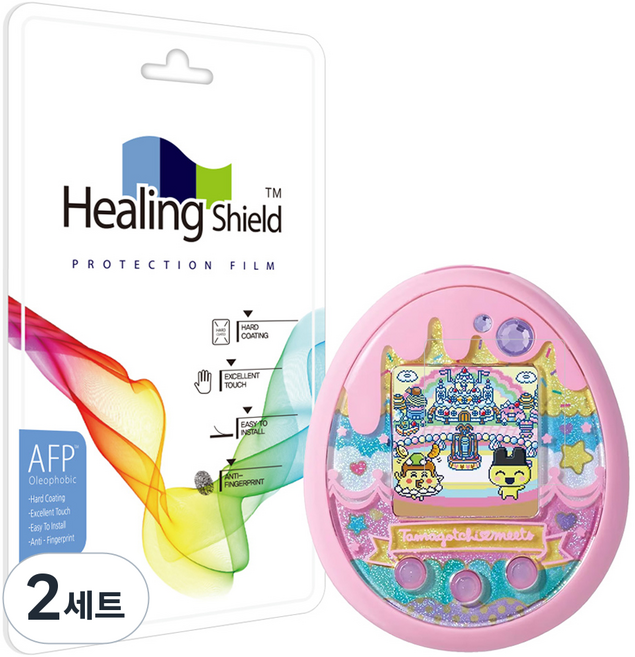 힐링쉴드 다마고치 미츠 올레포빅 액정보호필름 2p 세트, 2세트