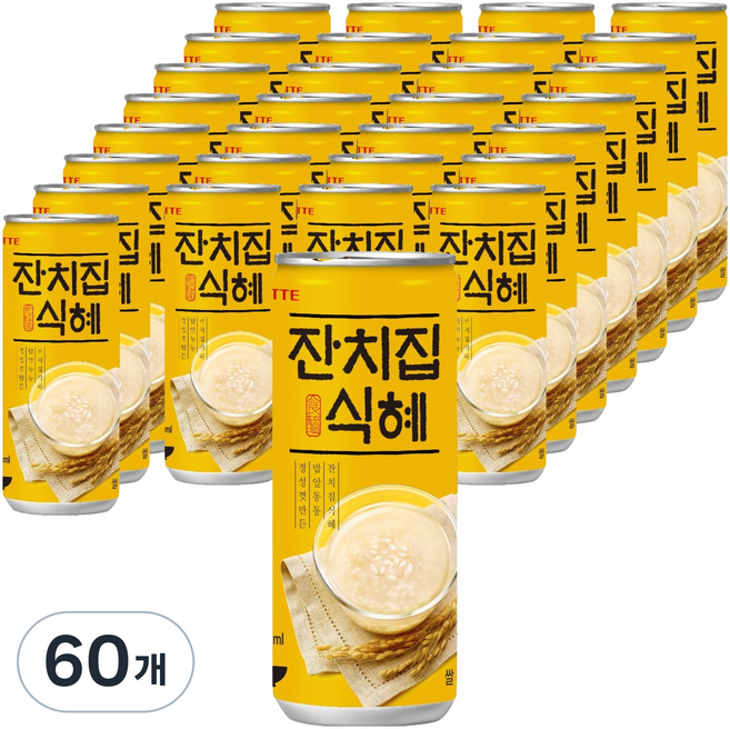 롯데칠성음료 잔치집 식혜, 240ml, 60개