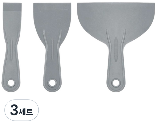 롤링독 플라스틱 퍼티 나이프 3종, 3세트