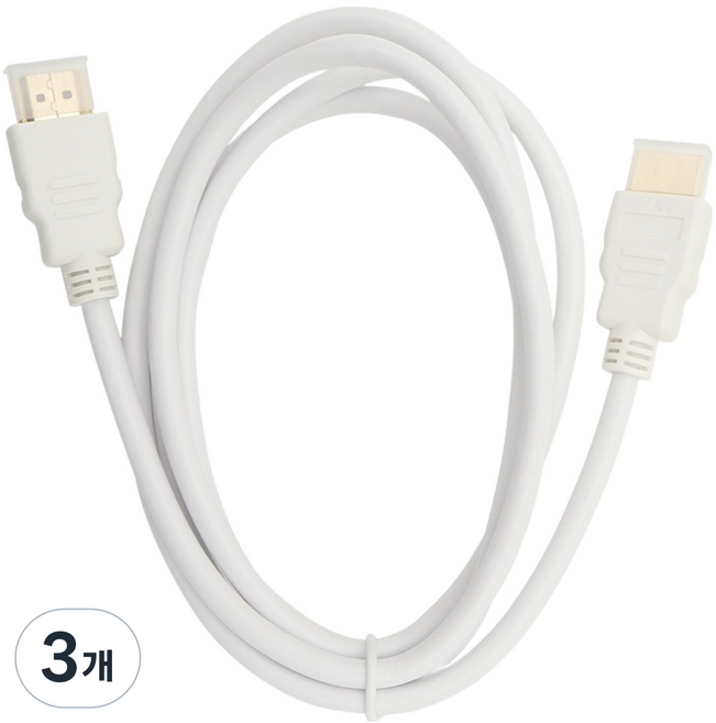 에듀플레이어 HDMI 케이블 화이트, 3개, 1.5m