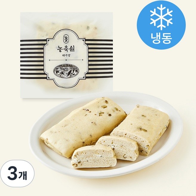 태극당 농축원 올리브 바질 크림치즈 치아바타 2개입 (냉동), 300g, 3개