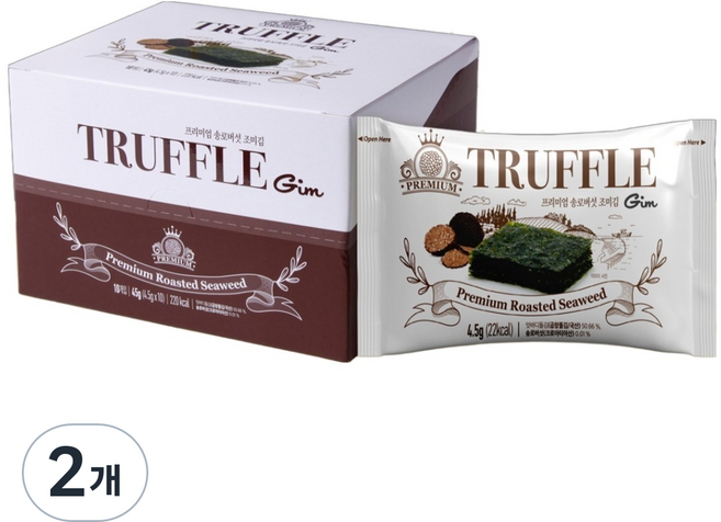 갓반찬 프리미엄 트러플김 10p, 45g, 2개
