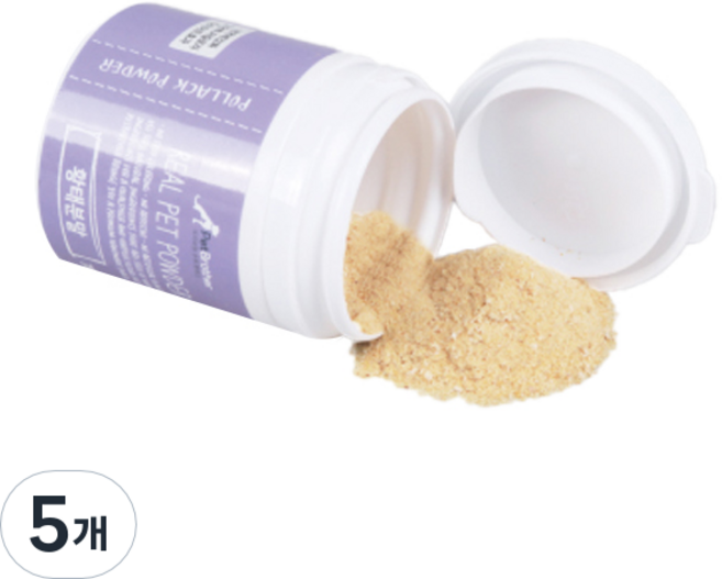 펫브라더 강아지 수제 분말, 황태, 70g, 5개