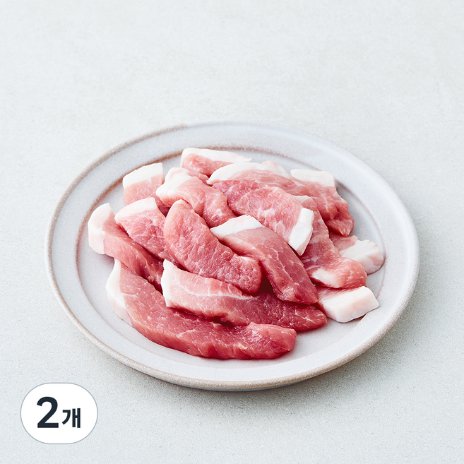 한돈 뒷다리 찌개용 (냉장), 2개, 500g