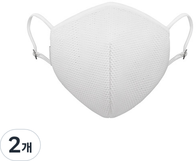 에이퓨리 에어라이트 여름쿨링 성인용 마스크 샤인화이트 M, 1개입, 2개, 샤인화이트-M