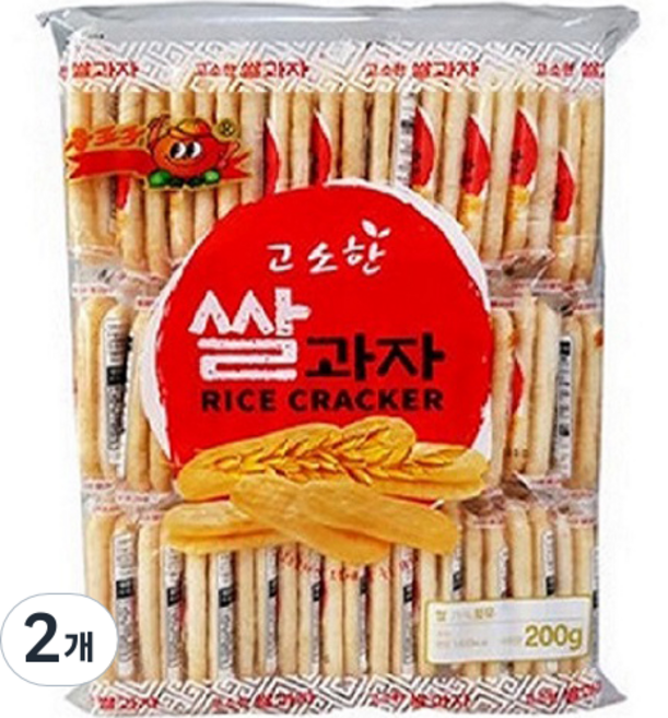 고소한 쌀과자, 200g, 2개