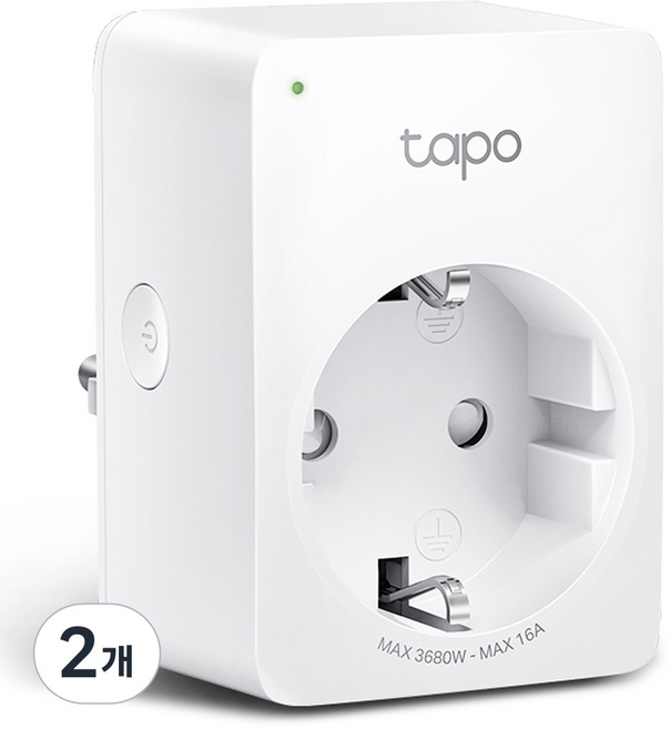 타포 스마트 에너지 모니터링 미니 Wi Fi 전원 플러그 16A, Tapo P110M, 2개