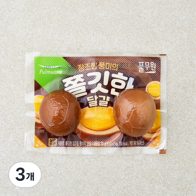 풀무원 쫄깃한 장조림 풍미의 달걀 70g, 3개, 2구