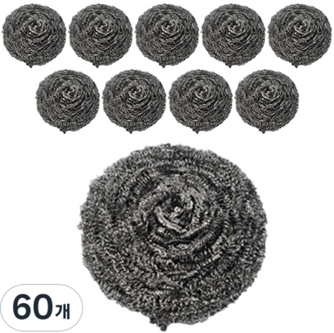 월드크린 철 수세미, 1개입, 60개