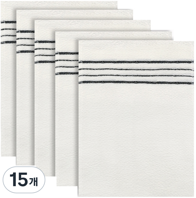 코지웰 때밀이 때 타올 목욕타월 WA5001, 화이트, 1개입, 15개