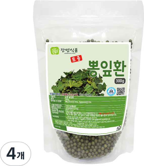 장명식품 토종 뽕잎환, 4개, 300g