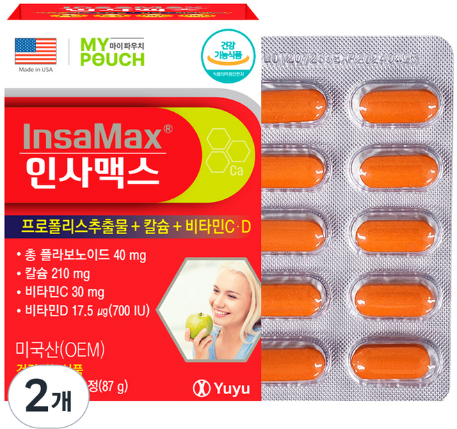 유유제약 인사맥스, 60정, 2개