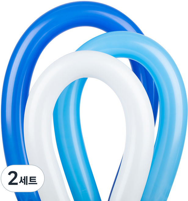 셈퍼텍스 요술풍선 360S 27p 세트, 화이트, 블루, 로얄블루(랜덤발송), 2세트