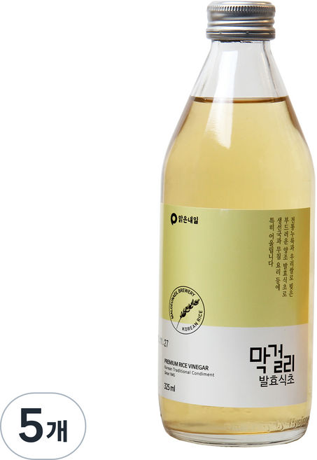 수블수블 막걸리 식초, 325ml, 5개