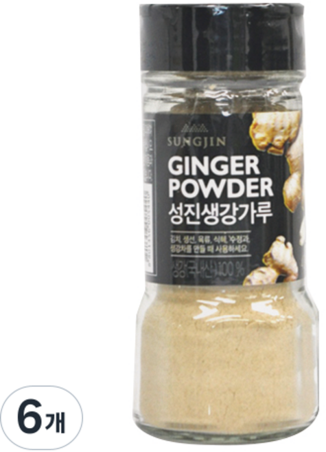 성진식품 생강가루, 40g, 6개