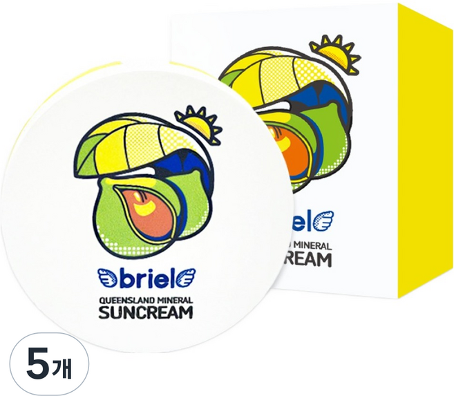 韓國 briel 嬰幼兒用昆士蘭礦物防曬氣墊 SPF50+ PA++++, 15g, 5個