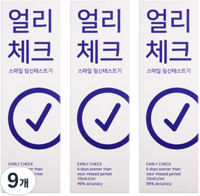 스마일랩 얼리체크 임신테스트기, 1개입, 9개