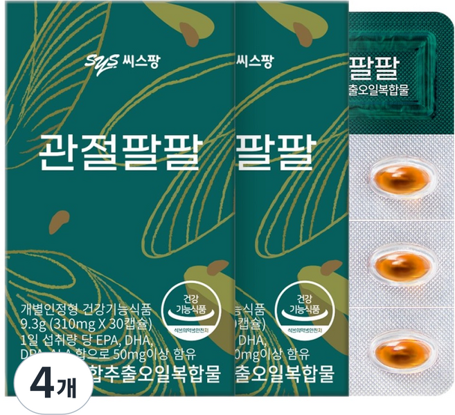 씨스팡 관절팔팔 9.3g, 30정, 4개
