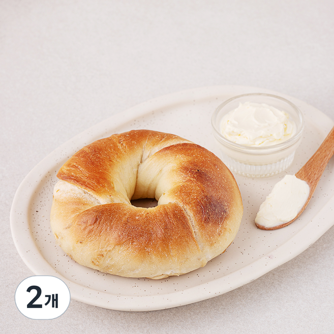 훕훕베이글 어니언치즈 베이글, 120g, 1개입, 2개