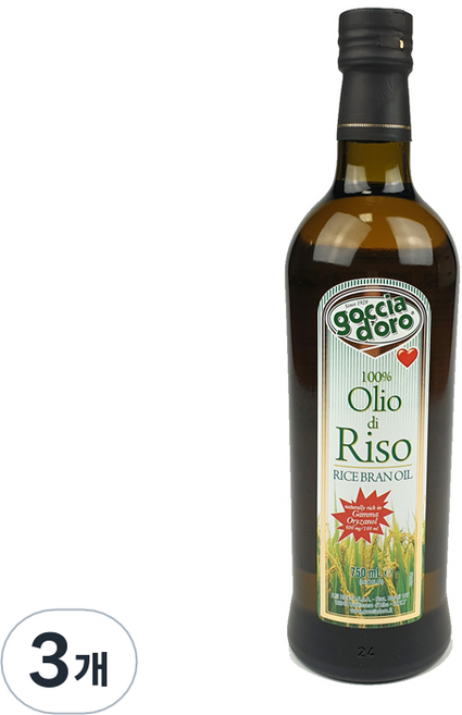 고챠도로 프리미엄 현미유, 750ml, 3개