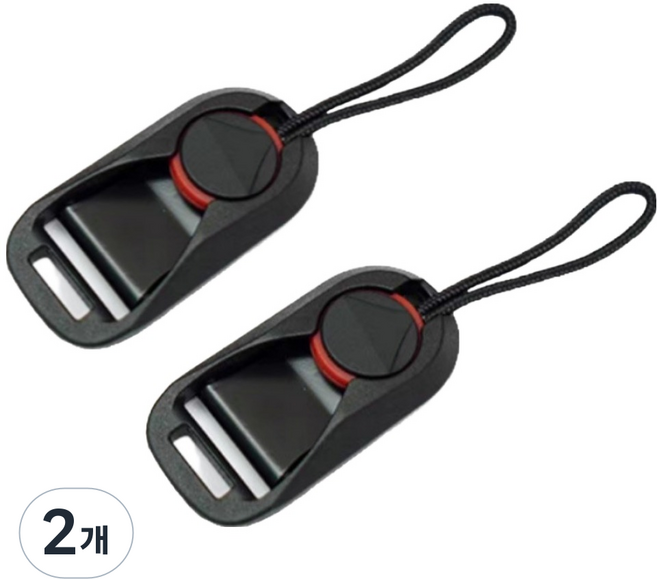 플로우코드 카메라 DSLR 퀵 릴리즈 스트랩 버클 블랙 2p, 2개