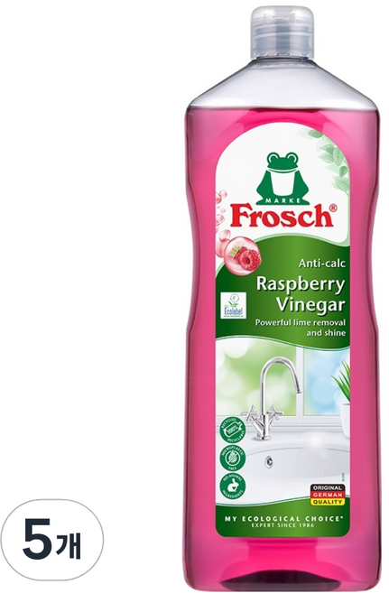 프로쉬 라즈베리 식초 세정제, 1L, 5개