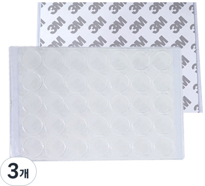 접착 고무발 범폰 PR22-15, 3개, 투명