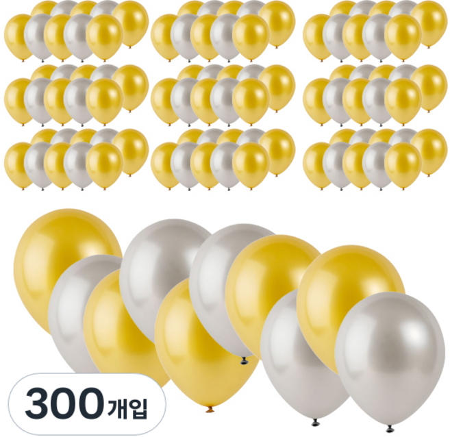 파티팡 라운드 풍선, 쥬얼리(랜덤 발송), 300개입
